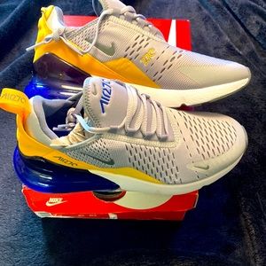 Nike Air Max 270 wolf grey racer blue and yellow